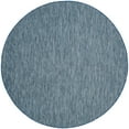 thumbnail image 2 of Safavieh Courtyard Finnian Solid Indoor/Outdoor Area Rug, Navy/Gray, 5'3" x 5'3" Round, 2 of 12