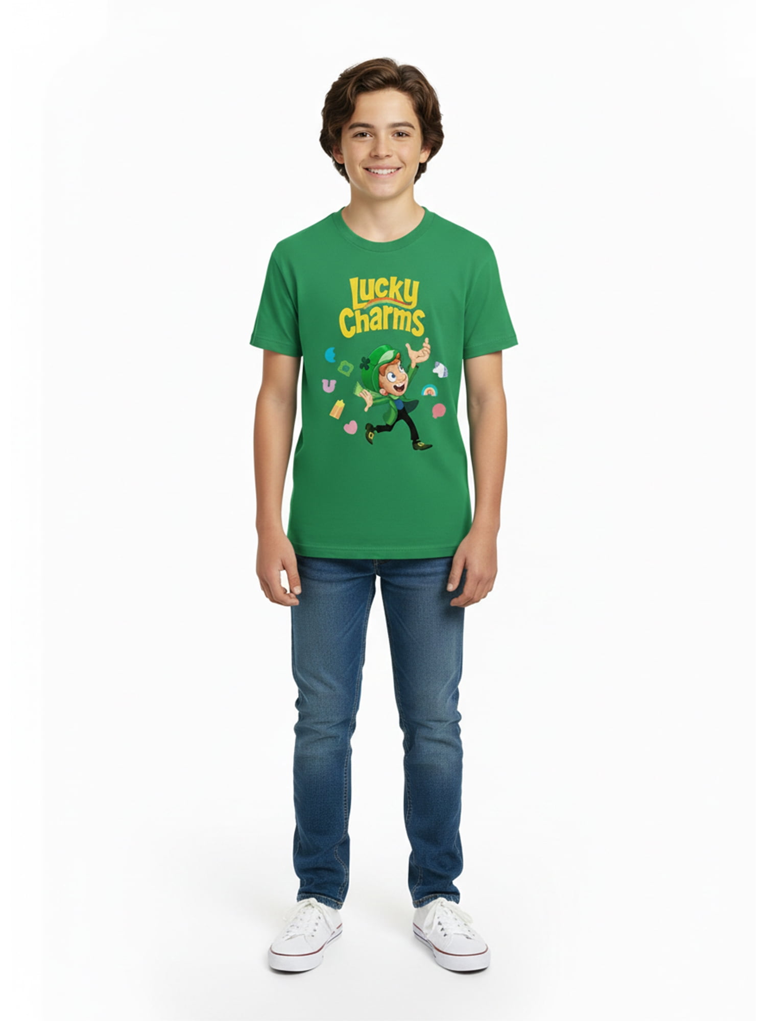 St. Patrick’s Day Boys' & Big Boys' Lucky Charms Graphic Tee, Sizes 4-18