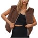 thumbnail image 1 of Puntoco Chaqueta Informal De Lana De Cordero Con Bolsillos Sólidos Para Mujer, Para Otoño E Invierno, 1 of 8