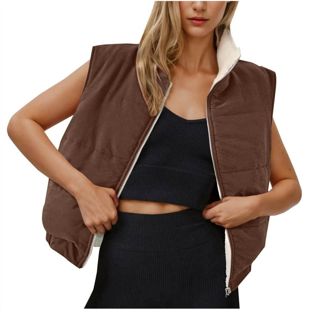 Puntoco Chaqueta Informal De Lana De Cordero Con Bolsillos Sólidos Para Mujer, Para Otoño E Invierno