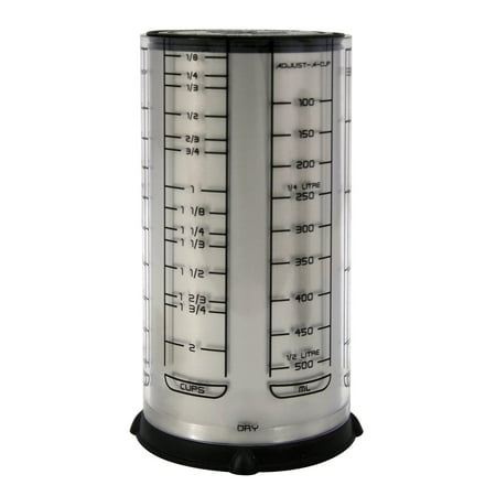 - Fox Run KitchenArt Pro 2 Cup Adjust-A-Cup Dry Liquid Measuring Standard & Metric
