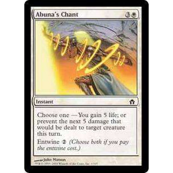 MtG Fifth Dawn Common Abuna's Chant #1