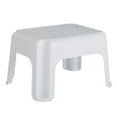 thumbnail image 2 of Rubbermaid Durable Plastic Step Stool w/ 300-LB Weight Capacity, White (2-Pack), 2 of 7