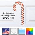 thumbnail image 2 of VictoryStore Christmas Candy Canes Magnet Set, Indoor or Outdoor Candy Cane Christmas Decor, 30 Pieces 19625, 2 of 7