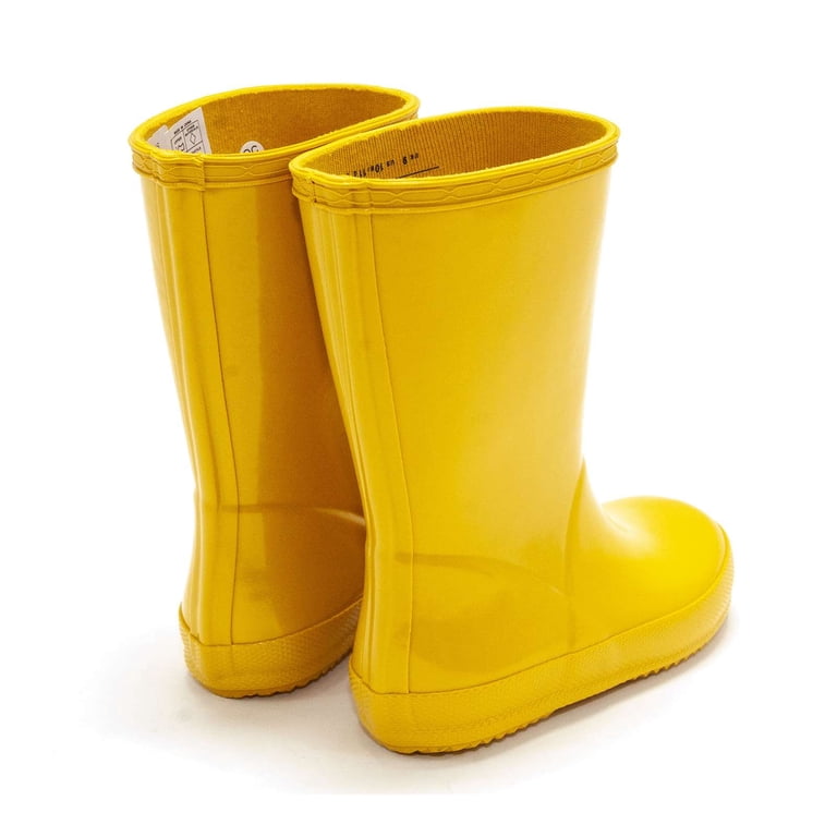 yellow hunter rain boots baby