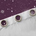 thumbnail image 4 of jejeloiu Galaxy Starry Sky Curtains Pack of 2 (42x84 Each),Constellation Pattern Curtains Blackout,Purple White Bedroom Curtains For Girls Kids,Microfiber Bedroom Decor, 4 of 6