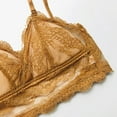 thumbnail image 5 of Lace Bras for Women Comfortable Breathable Racerback V Neck Wireless Triangle Bralettes, 5 of 8