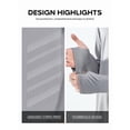 thumbnail image 3 of NORTHYARD Men's Hoodie Sun Protection Shirts with Long Sleeves UPF 50+ UV Swim Rash Guard for Fishing Hiking Beach Hooded Lightgrey XL, 3 of 6
