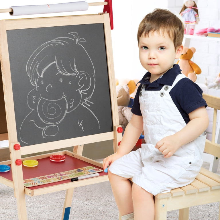 Costway Wooden Art Easel, Double-Sided & Height Adjustable photo 4
