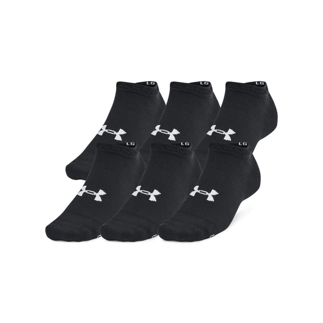 Pack de 6 calcetines Under Armour Essential Low, unisex, talla XL, color negro