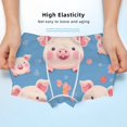 thumbnail image 3 of Yiaed Cute Pig Flowers Print Boys' Boxer Briefs Cotton Casual Stretch Comfort Boys Boxers - Kids Boxer Briefs Underwear for Boys (6-18)-Medium, 3 of 5