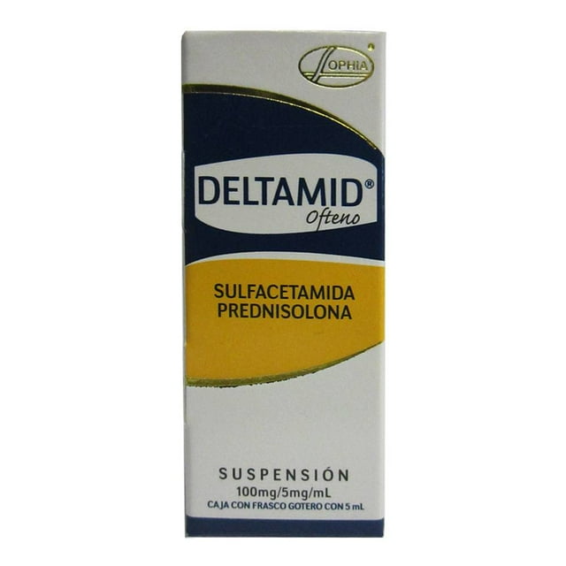 Deltamid Ofteno Sulfacetamida 100 mg Prednisolona 5 mg gotas 5 ml