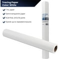 thumbnail image 3 of Pacific Arc, Tracing Paper Roll, White, 6 Inch X 50 Yard Roll, 3 of 5