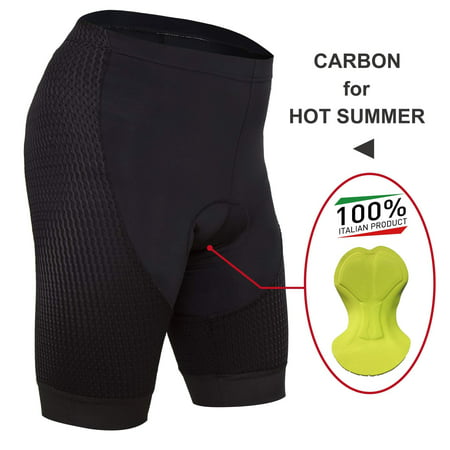 Ceroti | Custom Apparel Service | ?PRO Class? Men's Long Inseam Cycling Shorts, Longer Leg Covering for Protection,Italian Pro Chamois Bicycle Riding Shorts Bike Biking Wear UPF50+ PRO Cool (Best Bicycle Shorts For Long Rides)