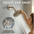 thumbnail image 4 of Aqua Elegante 6 Function Luxury Shower Head for High Pressure Showers - 2.5 GPM - Brushed Nickel, 4 of 7