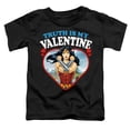 thumbnail image 2 of Wonder Woman Truth is my Valentine Kids T Shirt (4) for Toddler Boys and Girls, Black, 2 of 5