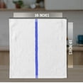 thumbnail image 3 of GOLD TEXTILES 36 PC Cotton Blend White Restaurant Bar Mops 28oz 16x19 Blue Stripe Kitchen Towels Commercial Use, 3 of 7