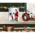 thumbnail image 2 of HFDF Christmas Wall Art Snowman Santa Canvas Prints Christmas Decor Painting Picture Stretched and Ready to Hang for Holiday Decor 20x24inch Framed, 2 of 6