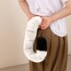 thumbnail image 4 of Juguete de cola de animal simulado | Material de pelusa de poliéster suave blanco o amarillo de 14 pulgadas | Accesorio de disfraz para cosplay, fiestas temáticas, juegos de rol | Ligero, fácil de, 4 of 5
