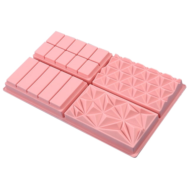 Molde para Hornear Chocolate Galletas Silicona Antiadherente Barra Rellena