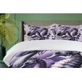 thumbnail image 2 of Ambesonne Purple Duvet Cover Set, Seahorse Dried Corals Motif, Calking, Pale Lilac Violet, 2 of 5