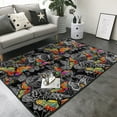 thumbnail image 3 of Area Rugs For Living Room Decor - Multicolored Butterflies C Soft Anti Slip Throw Washable Rugs 5x7 For Bedroom, Indoor Carpet For Bedroom Living Room 80x58In, 3 of 7