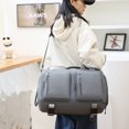 thumbnail image 4 of Bolsa De Ejercicios Oxford Fitness Bag Bolsas de gimnasio portátiles de gran capacidad para hombres y mujeres (gris), 4 of 6