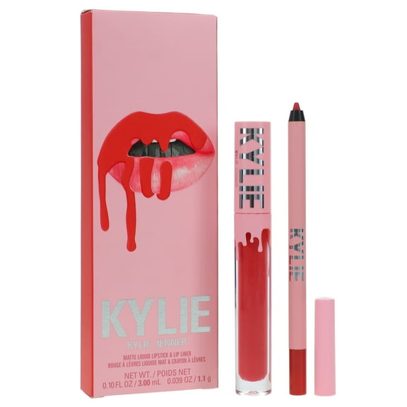 Kylie Cosmetics Matte Lip Kit - 500 Kristen , 2 Pc 0.10oz Matte Liquid Lipstick, 0.03oz Lip Liner