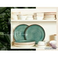 thumbnail image 5 of Ceramic Dinner Plates Set of 6, 10.5 Inch Porcelain Salad Dessert Round Plates, Microwave Oven and Dishwasher Safe, Kitchen Plates for Daily Party Restaurant Teal, 5 of 7