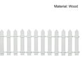 thumbnail image 5 of Unique Bargains Miniature Garden Fence, 35 Inch Long Picket Fence Mini Ornament, White, 5 of 5