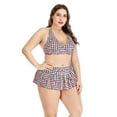 thumbnail image 2 of HAWEE Retro Cherry Floral Halter High Waist Bikini Set Halter Carnival Swimsuit Plus Size Strappy Push Up 2 Pieces Bikini Bathing Suits, 2 of 7