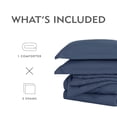 thumbnail image 3 of Notticasa 3-Piece Bedding Set,Solid Color Diamond Pattern,Soft Quilt Bedding Sets,For All Seasons,Includes 1 Comforter and 2 Pillow Shams,Navy,Queen, 3 of 8