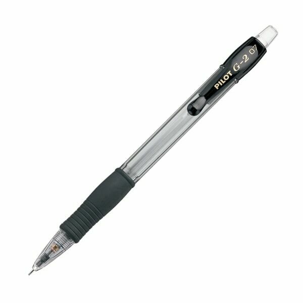 Mechanical Pencil, Rubber Grip, Refillable, .7mm, Black