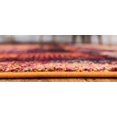 thumbnail image 3 of Unique Loom Tapis Rustique, Moderne, Abstrait, Collection Estrella, 3 Pi 3 x 5 Pi 3 Po, Orange/noir, 3 of 6