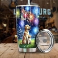 thumbnail image 3 of Happy New Year Labrador Retriever Family Cheer Winter Midnight Firework 20oz Stainless Steel Tumbler Insulated Cup with Lid Lab Dog Lover Gifts - 02025, 3 of 5