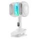 thumbnail image 2 of Ventilador de escritorio con clip USB para mochileros, silencioso, personal, con clip Blanco, 2 of 9