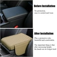 thumbnail image 3 of Car Center Console Armrest Cover, Leather Car Center Console Cover Cushion with 2 Storage Bags, Universal Center Console Pad Thickened Memory Foam Car Armrest Lids Storage Box (Red), 3 of 7