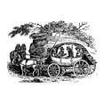 thumbnail image 2 of Stagecoach 19Th Century. Nwood Engraving Early-19Th Century By Alexander Anderson. Poster Print by, 2 of 2