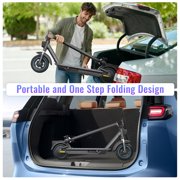 EggKing 500W Electric Scooter for Adults,10 Tire,500W Powerful Motor & 25MPH Top Speed,28 Miles Long Range,Folding E Scooter with Dual Shock Absorption,Dual Braking,App Blue