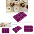 thumbnail image 1 of Molde Para Pasteles, 6 Cavidades, Silicona, Donut, Molde Para Hornear, Donut, Chocolate, 1 of 7