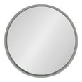thumbnail image 2 of Kate and Laurel Travis Round Wood Wall Mirror, 25.6" Diameter, Gray, Modern Wall Décor Accent, 2 of 7