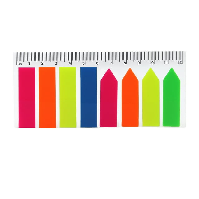 Creative Arrow Shaped Page Marker Colorful Index Tabs Fluorescent Sticky Notes Writable Labels 20 Sheets/Pad for Home School Office Reading Supplies