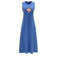 thumbnail image 1 of Vestido de verano para mujer, cómodo vestido de verano clásico y moderno para uso diario. L, 1 of 7