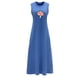 thumbnail image 1 of Vestido de verano para mujer, cuello redondo, para trabajo, vacaciones, viaje, regalo del día de San Valentín M, 1 of 7