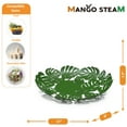 thumbnail image 4 of Mango Steam Leaf Decorative Centerpiece, 9 in, Modern, Nature, Leaf, Green Metal, 4 of 4