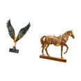 thumbnail image 5 of Horse Statue Wing Sculpture Resin Ornament Handcrafted Art Piece for Living Room Office Decor, 5 of 8