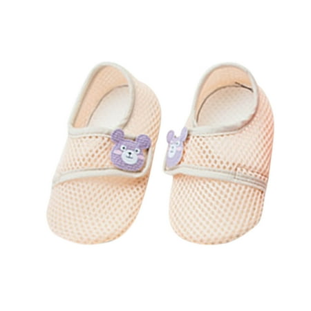 

ZCFZJW Non Slip Toddler Baby Floor Socks Cute Bear Boys Girls Cartoon Pattern Summer Mesh Cool Slippers Indoor Soft Soled Shoes Socks Pink 6-12 Months