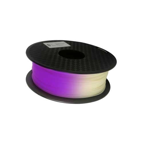 EL3D 3D Printer Filament; PLA Light Change White-Purple 1.75mm; 1kg 