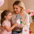 thumbnail image 7 of Spring Decor, 15in Handmade Plush with Tulip Bouquet Decorations for Home Classroom Office Shop, Mother's Day Teachers' Day Easter Gifts (1, Grey), 7 of 7