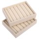 thumbnail image 3 of FELTECHELECTR 2 bandejas organizadoras de joyas: porta anillos con divisores, caja compacta para guardar anillos y pendientes, ideal para viajes y uso diario., 3 of 7